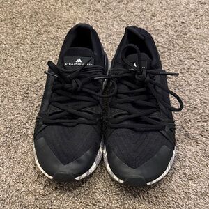 Adidas by Stella McCartney Black and White Athletic Shoes. Size 9.